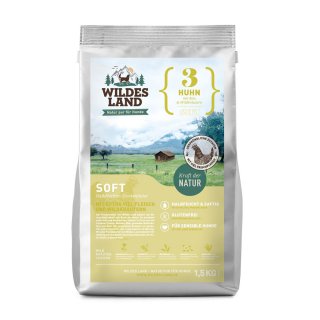 Wildes Land Soft Adult Huhn mit Reis und Wildkrutern 5 kg