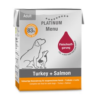 Platinum Menu Turkey + Salmon 375g