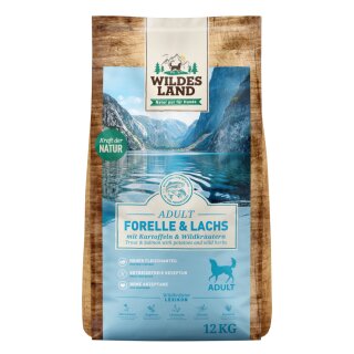 Wildes Land Classic Adult Forelle und Lachs mit Kartoffeln und Wildkräutern
