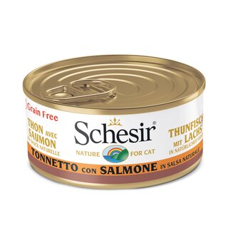 Schesir Cat Thunfisch/Lachs in Sauce 70g
