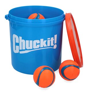 Chuckit Bucket mit ultra ball Medium 8 Stück
