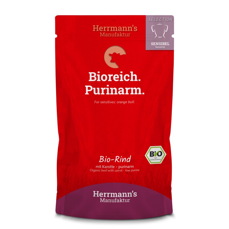 Sher M Rind Herrmanns Selection Sensible Bio Rind mit Karotten - purinarm, 2,39
