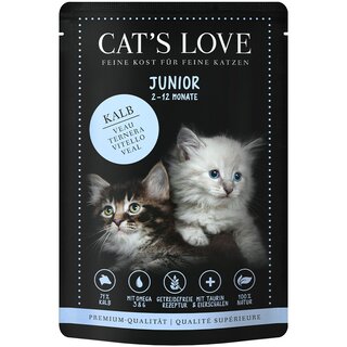 Cats Love Junior Kalb 85g