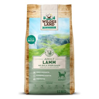 Wildes Land Classic Adult Lamm mit Reis und Wildkrutern 4 kg
