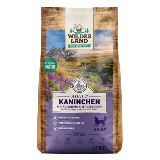 Wildes Land Classic Adult Kaninchen mit Kartoffeln und Wildkräutern