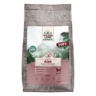 Wildes Land Soft Adult Rind mit Reis und Wildkräutern